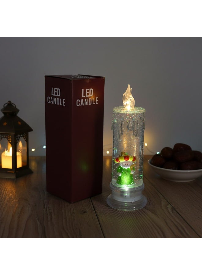 Ramadan Decorative LED Candle Light - Shimmering Glitter Liquid with Cartoon Figure - Battery Operated - Image 3